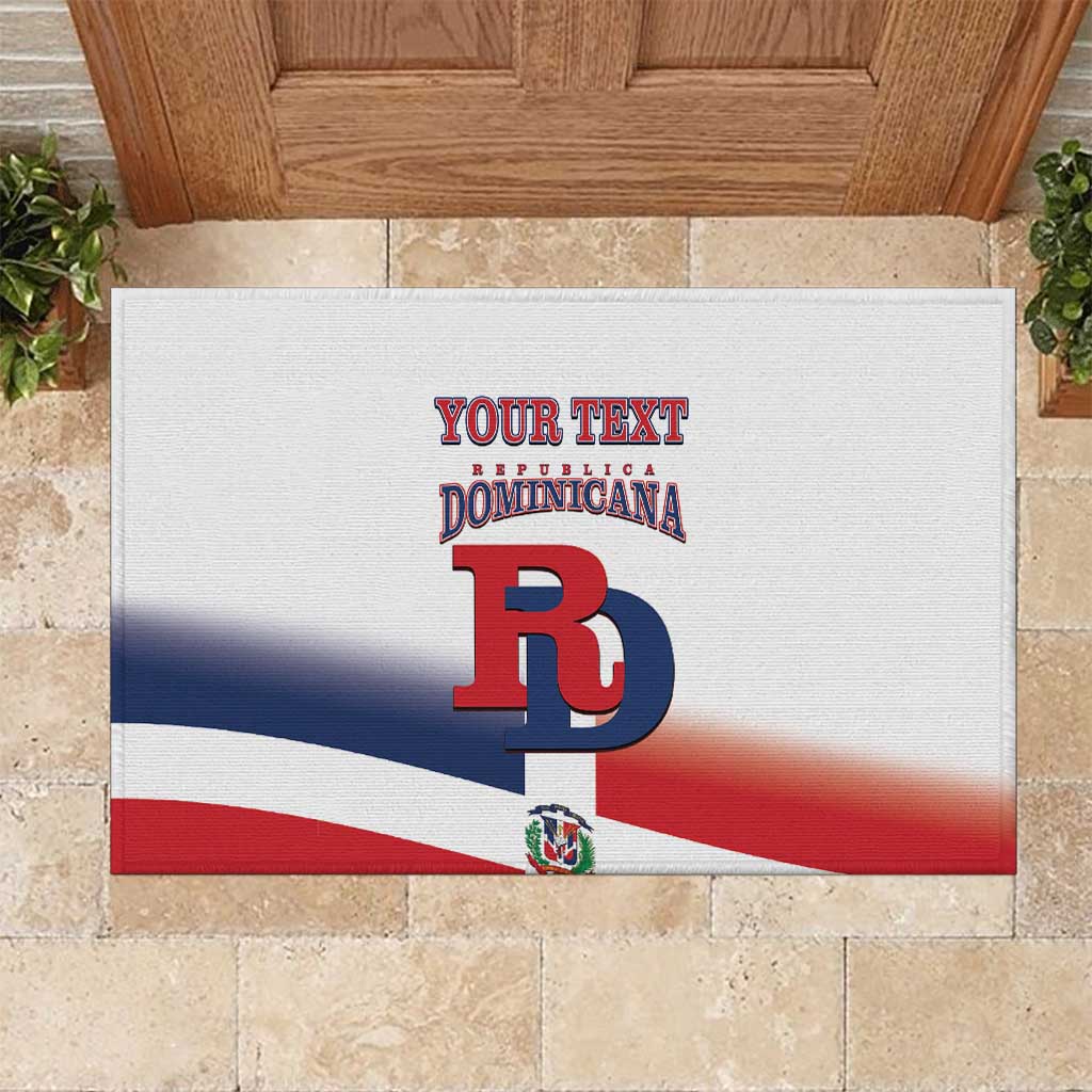 Custom Dominican Republic 2025 Baseball Rubber Doormat Go Champions Flag Style