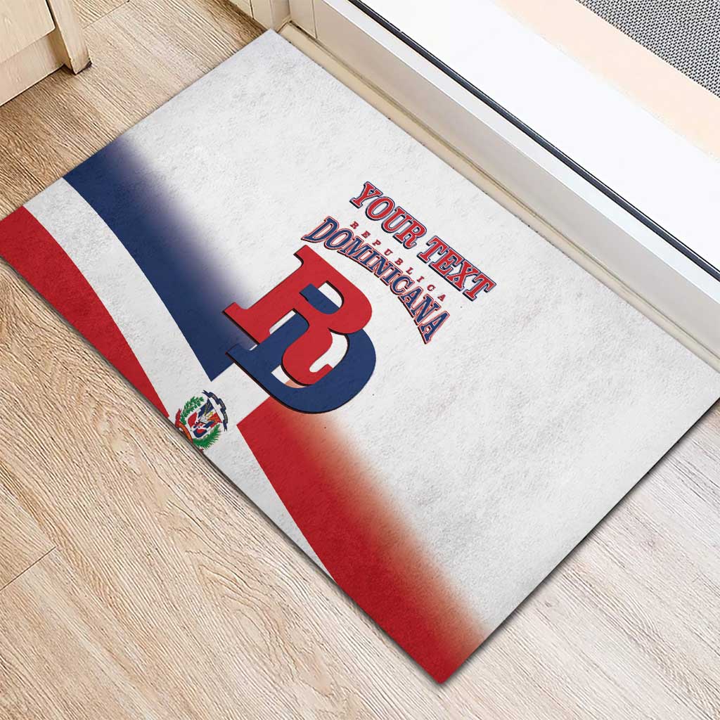 Custom Dominican Republic 2025 Baseball Rubber Doormat Go Champions Flag Style
