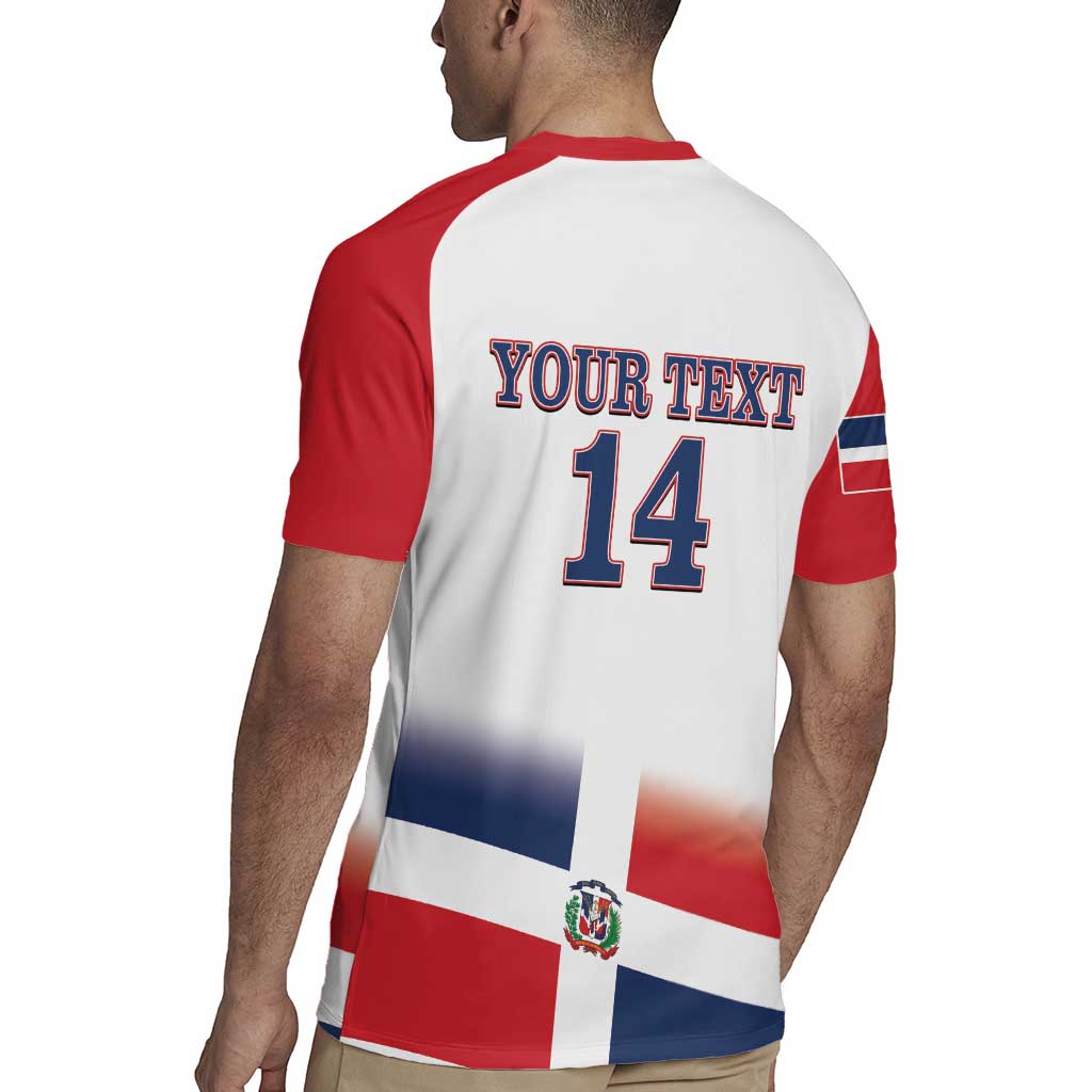 Custom Dominican Republic 2025 Baseball Rugby Jersey Go Champions Flag Style