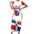 Custom Dominican Republic 2025 Baseball Short Sleeve Bodycon Dress Go Champions Flag Style