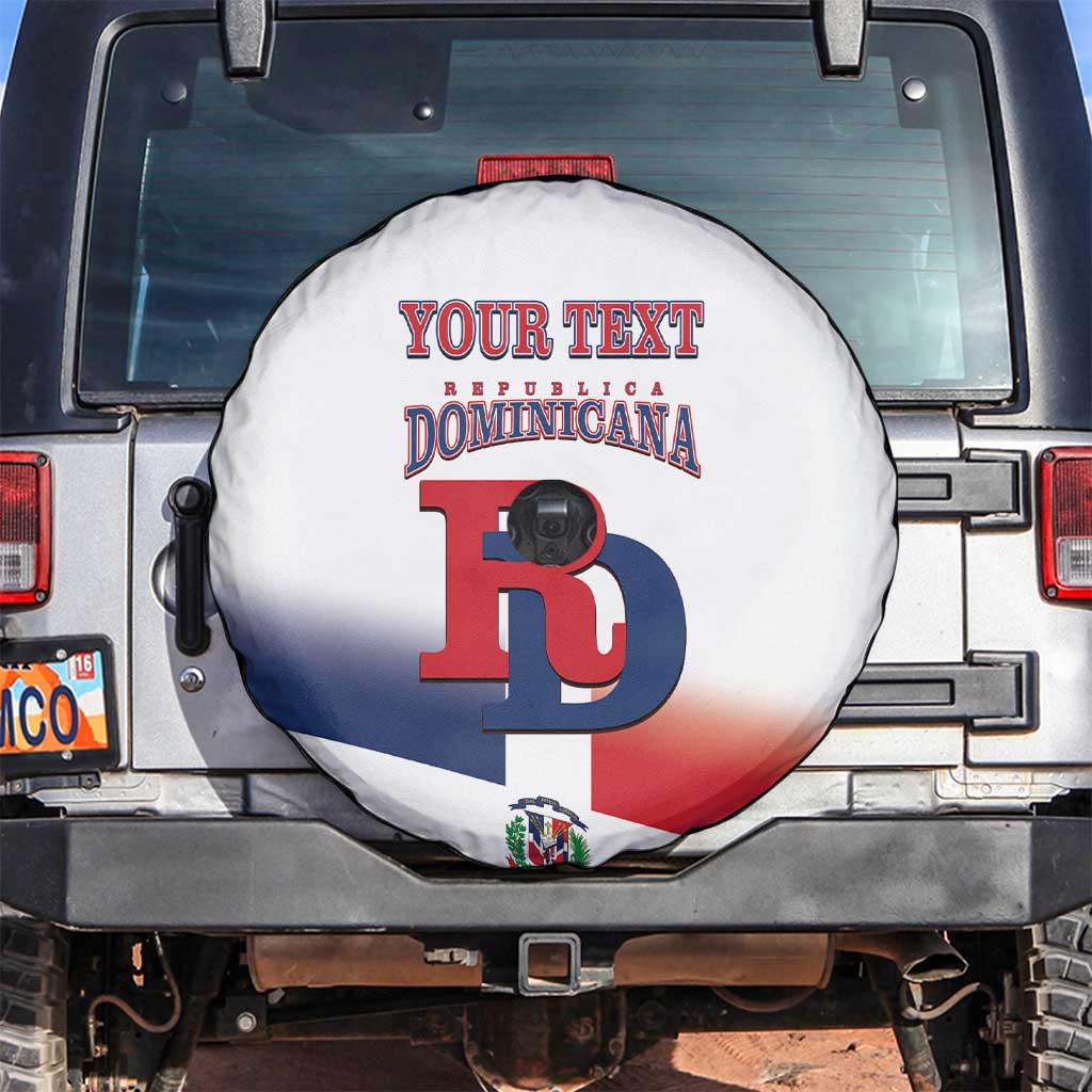 Custom Dominican Republic 2025 Baseball Spare Tire Cover Go Champions Flag Style