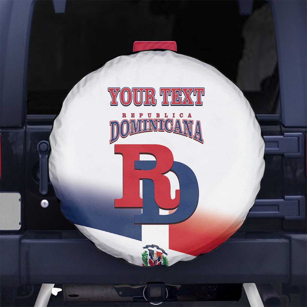 Custom Dominican Republic 2025 Baseball Spare Tire Cover Go Champions Flag Style