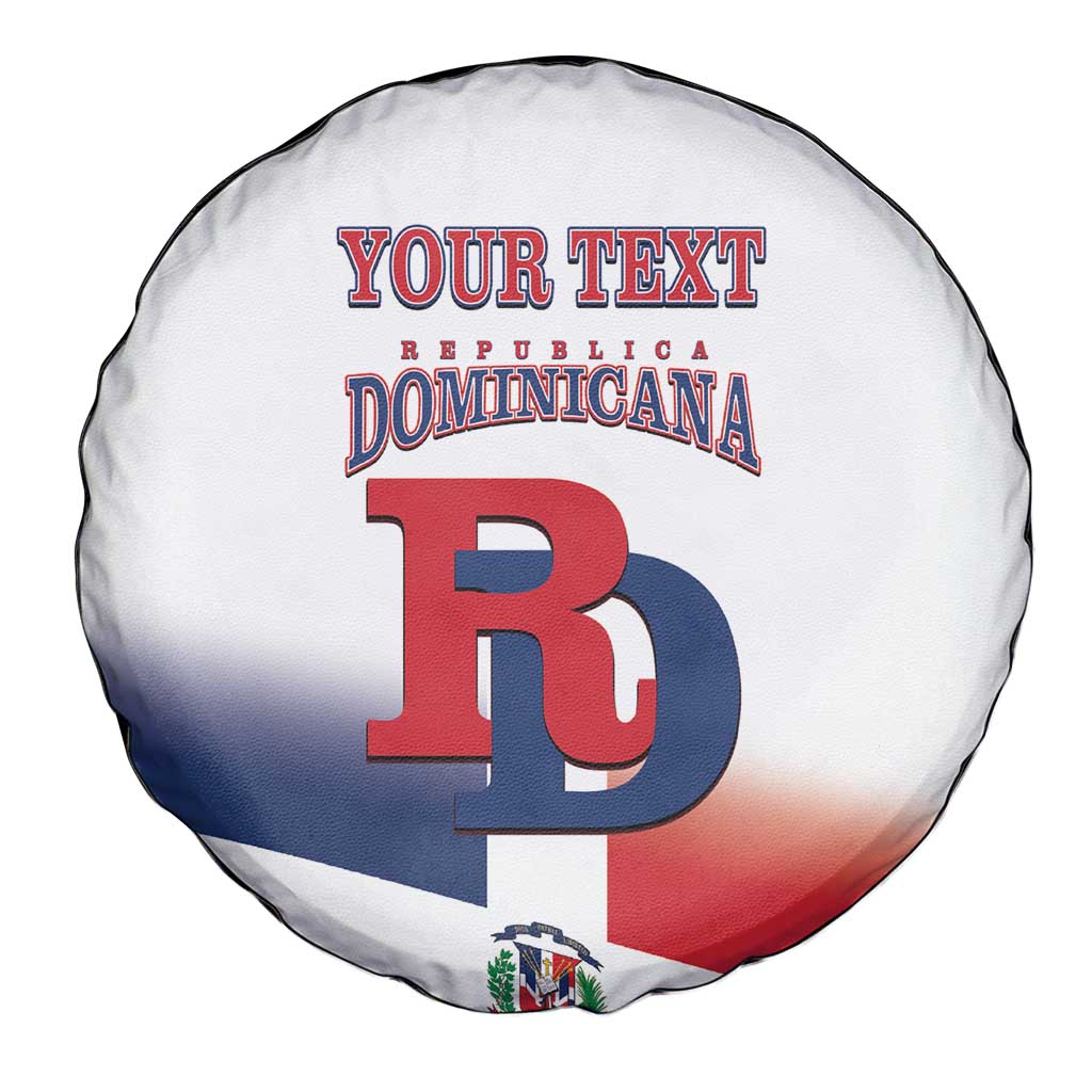 Custom Dominican Republic 2025 Baseball Spare Tire Cover Go Champions Flag Style