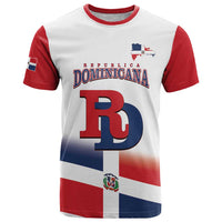 Custom Dominican Republic 2025 Baseball T Shirt Go Champions Flag Style
