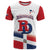 Custom Dominican Republic 2025 Baseball T Shirt Go Champions Flag Style