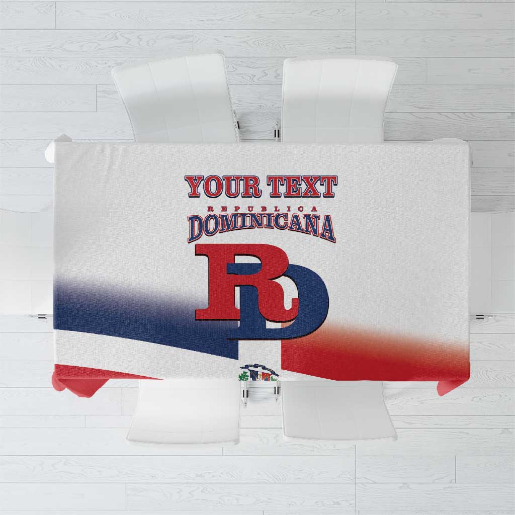 Custom Dominican Republic 2025 Baseball Tablecloth Go Champions Flag Style