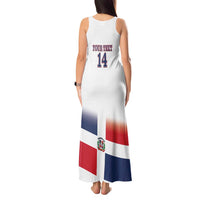 Custom Dominican Republic 2025 Baseball Tank Maxi Dress Go Champions Flag Style