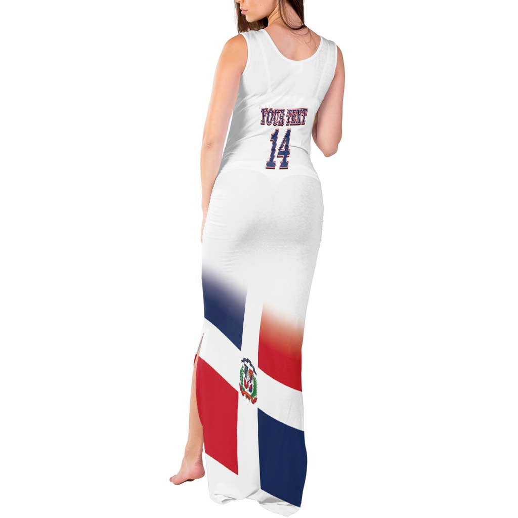 Custom Dominican Republic 2025 Baseball Tank Maxi Dress Go Champions Flag Style