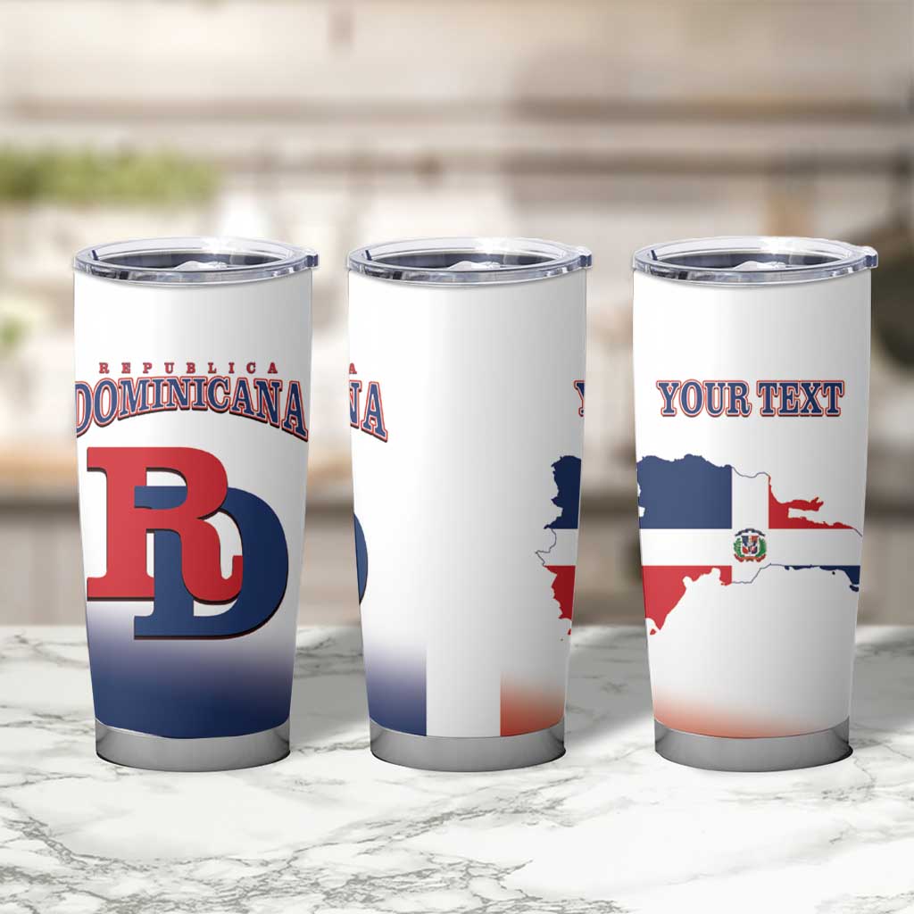 Custom Dominican Republic 2025 Baseball Tumbler Cup Go Champions Flag Style