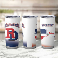 Custom Dominican Republic 2025 Baseball Tumbler Cup Go Champions Flag Style