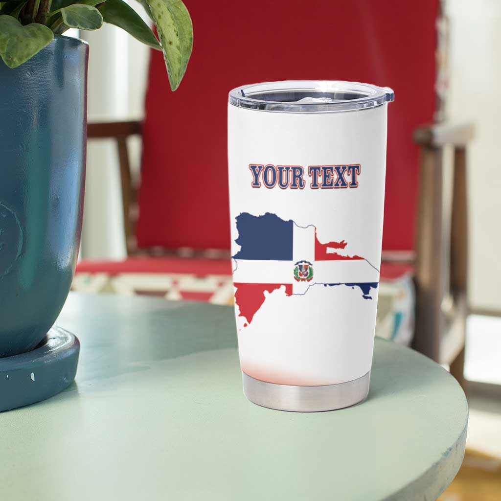 Custom Dominican Republic 2025 Baseball Tumbler Cup Go Champions Flag Style