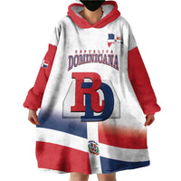 Custom Dominican Republic 2025 Baseball Wearable Blanket Hoodie Go Champions Flag Style - Wonder Print Shop