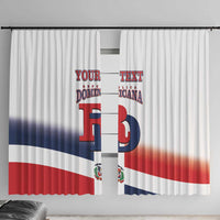Custom Dominican Republic 2025 Baseball Window Curtain Go Champions Flag Style - Wonder Print Shop