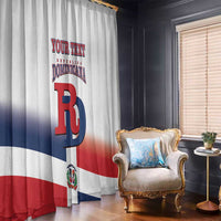 Custom Dominican Republic 2025 Baseball Window Curtain Go Champions Flag Style - Wonder Print Shop
