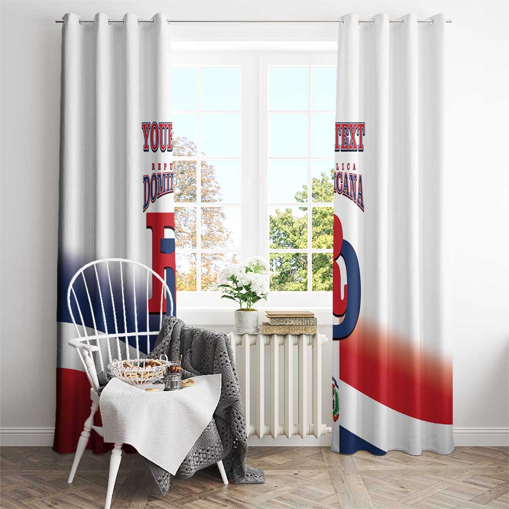 Custom Dominican Republic 2025 Baseball Window Curtain Go Champions Flag Style - Wonder Print Shop