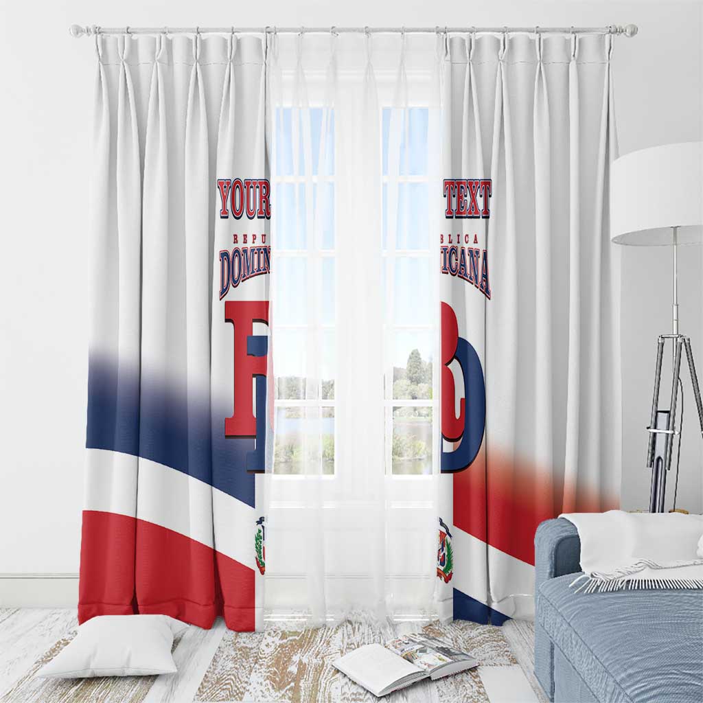 Custom Dominican Republic 2025 Baseball Window Curtain Go Champions Flag Style - Wonder Print Shop