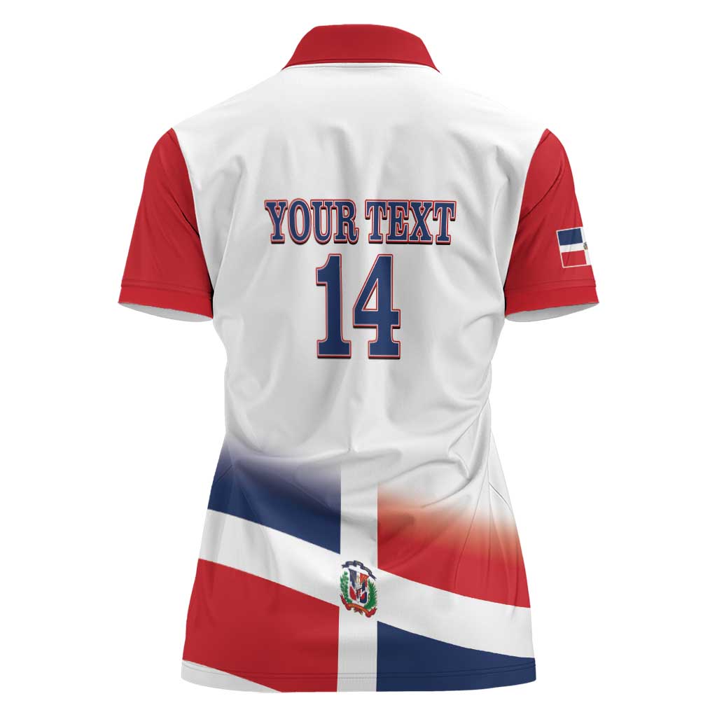 Custom Dominican Republic 2025 Baseball Women Polo Shirt Go Champions Flag Style - Wonder Print Shop