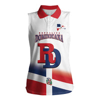 Custom Dominican Republic 2025 Baseball Women Sleeveless Polo Shirt Go Champions Flag Style - Wonder Print Shop