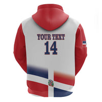 Custom Dominican Republic 2025 Baseball Zip Hoodie Go Champions Flag Style - Wonder Print Shop