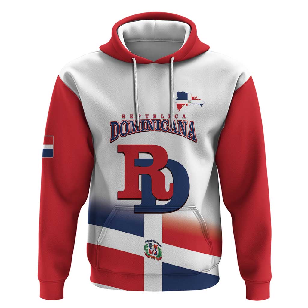 Custom Dominican Republic 2025 Baseball Zip Hoodie Go Champions Flag Style - Wonder Print Shop