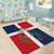 Custom Dominican Republic Football Area Rug Go Champions Flag Style