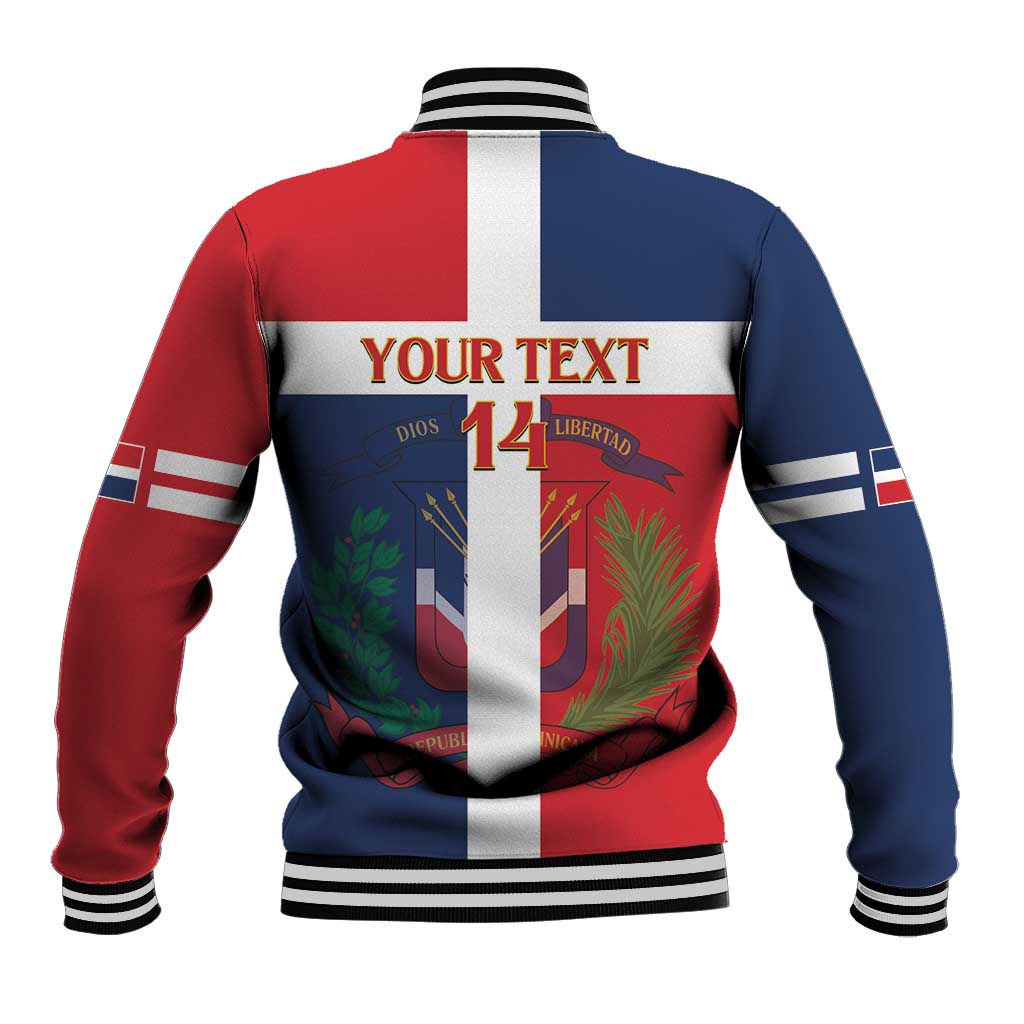Custom Dominican Republic Football Baseball Jacket Go Champions Flag Style