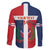 Custom Dominican Republic Football Family Matching Long Sleeve Bodycon Dress and Hawaiian Shirt Go Champions Flag Style