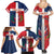 Custom Dominican Republic Football Family Matching Summer Maxi Dress and Hawaiian Shirt Go Champions Flag Style