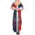 Custom Dominican Republic Football Family Matching Summer Maxi Dress and Hawaiian Shirt Go Champions Flag Style