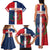 Custom Dominican Republic Football Family Matching Tank Maxi Dress and Hawaiian Shirt Go Champions Flag Style