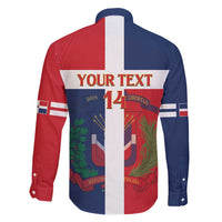 Custom Dominican Republic Football Family Matching Tank Maxi Dress and Hawaiian Shirt Go Champions Flag Style