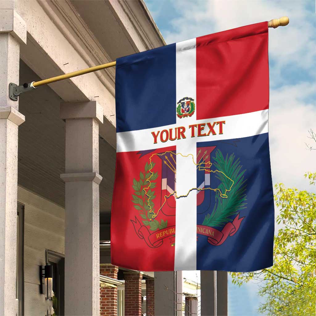 Custom Dominican Republic Football Garden Flag Go Champions Flag Style