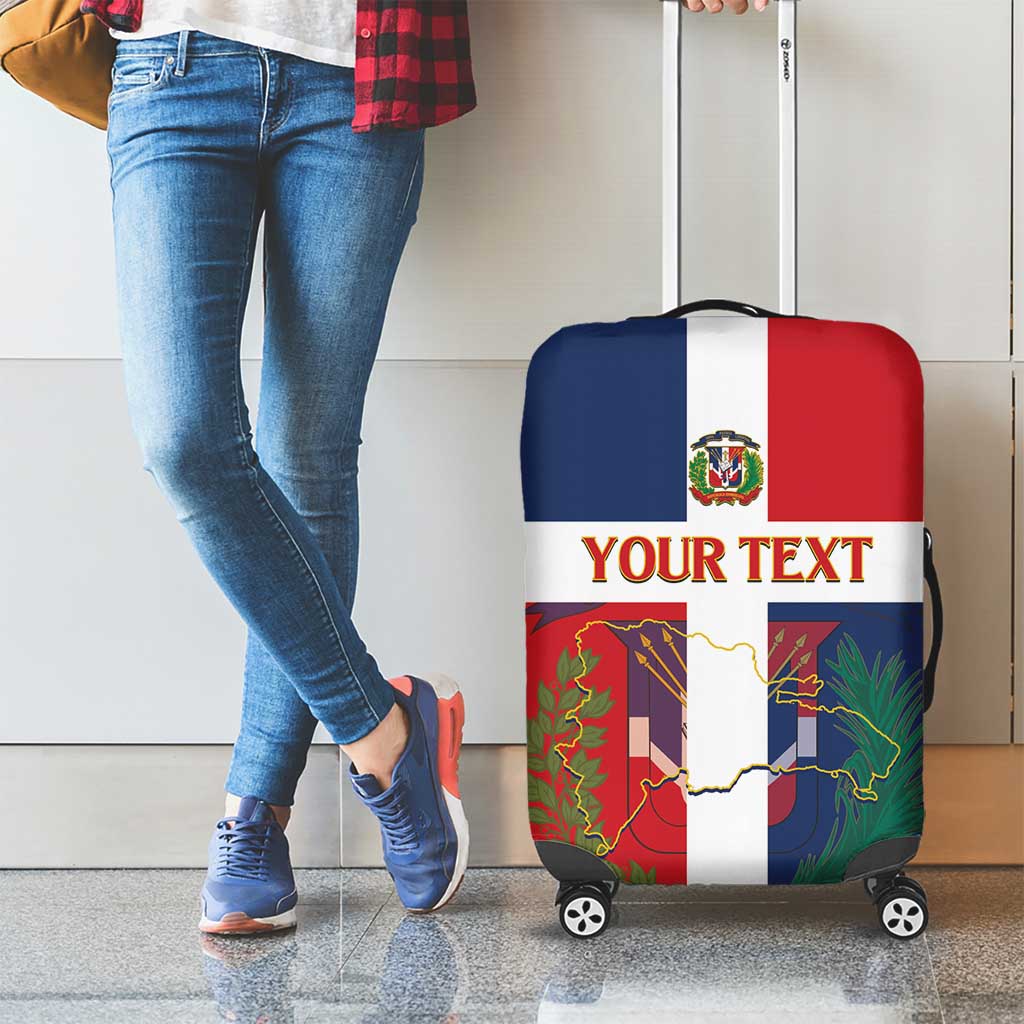 Custom Dominican Republic Football Luggage Cover Go Champions Flag Style