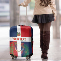 Custom Dominican Republic Football Luggage Cover Go Champions Flag Style
