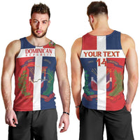 Custom Dominican Republic Football Men Tank Top Go Champions Flag Style