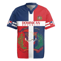 Custom Dominican Republic Football Rugby Jersey Go Champions Flag Style