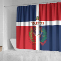 Custom Dominican Republic Football Shower Curtain Go Champions Flag Style