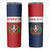 Custom Dominican Republic Football Skinny Tumbler Go Champions Flag Style