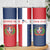 Custom Dominican Republic Football Skinny Tumbler Go Champions Flag Style
