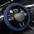 Dominican Republic Football Steering Wheel Cover Go Champions Flag Style