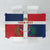 Custom Dominican Republic Football Tablecloth Go Champions Flag Style