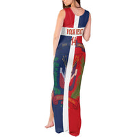 Custom Dominican Republic Football Tank Maxi Dress Go Champions Flag Style