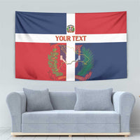Custom Dominican Republic Football Tapestry Go Champions Flag Style