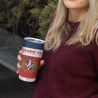 Custom Dominican Republic Football Tumbler Cup Go Champions Flag Style