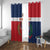 Custom Dominican Republic Football Window Curtain Go Champions Flag Style - Wonder Print Shop
