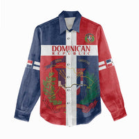 Custom Dominican Republic Football Women Casual Shirt Go Champions Flag Style - Wonder Print Shop