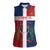 Custom Dominican Republic Football Women Sleeveless Polo Shirt Go Champions Flag Style - Wonder Print Shop