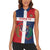 Custom Dominican Republic Football Women Sleeveless Polo Shirt Go Champions Flag Style - Wonder Print Shop