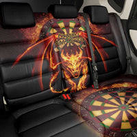 Cymru Am Byth Wales Darts Back Car Seat Cover Go Welsh Flame Style