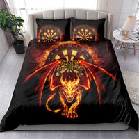 Cymru Am Byth Wales Darts Bedding Set Go Welsh Flame Style